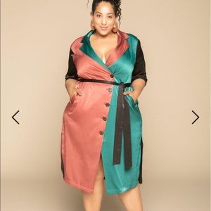 Premme Colorblock Trench Dress